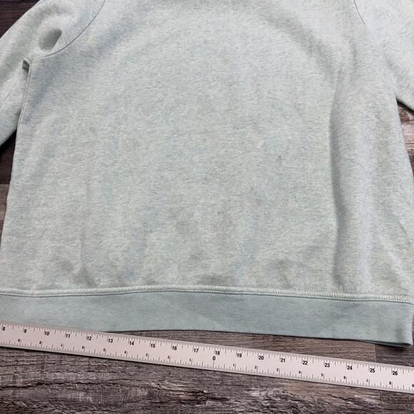 Nike Winter Fleece Igloo Heather White Womens Large Kangaroo Pocket Sweatshirt - Picture 3 of 10